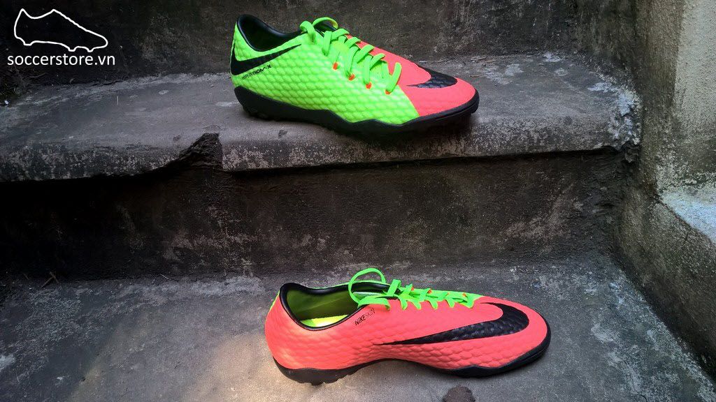 nike hypervenom phelon tf green